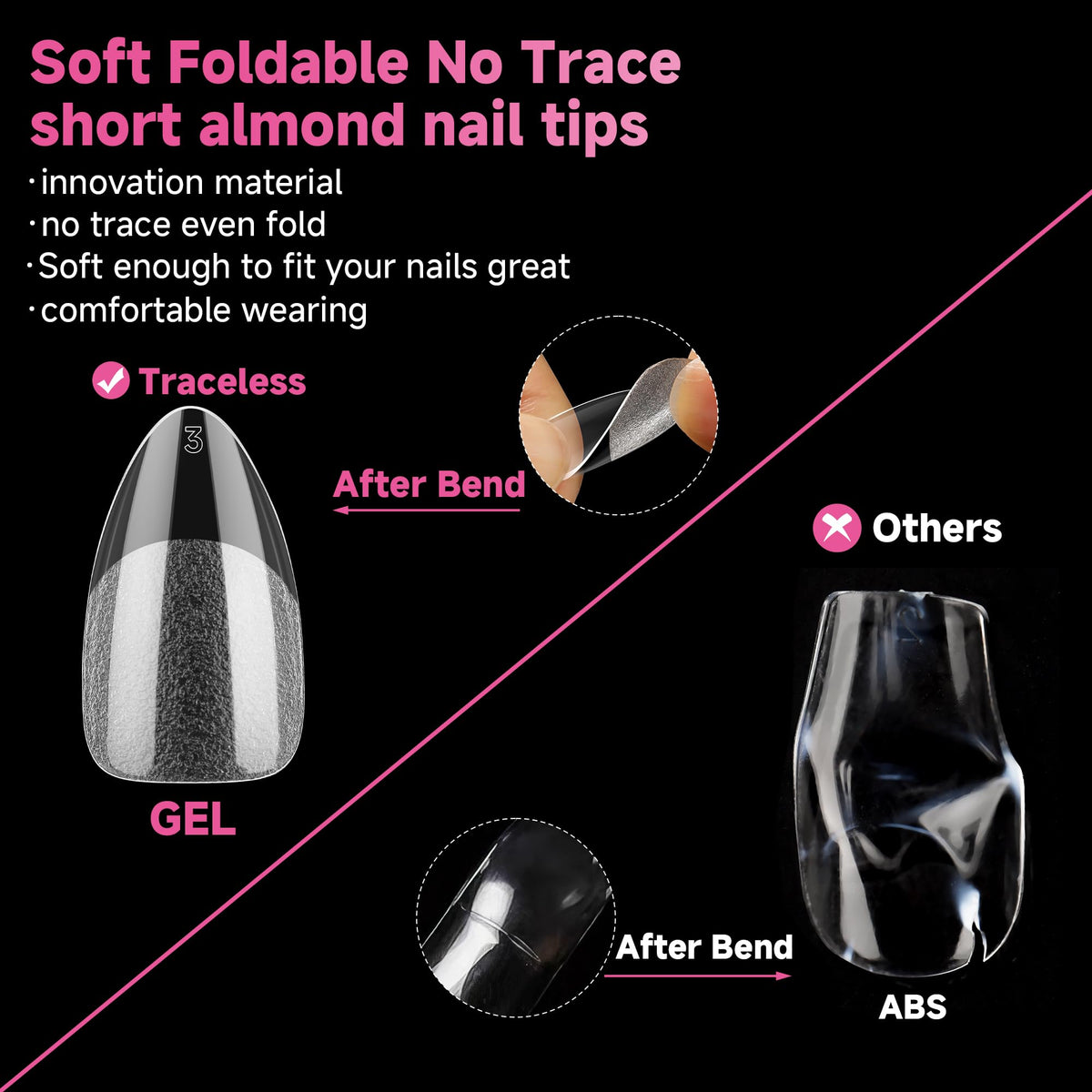 UNA GELLA top view arranged 12 sizes for precise sizing and easy choice