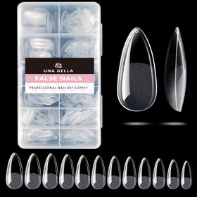 UNA GELLA variety of sizes laid out for choosing best-fitting tips quickly