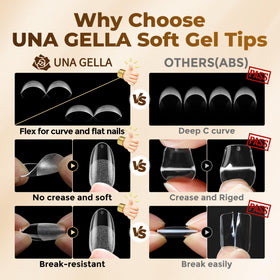 UNA GELLA worn on hands in lifestyle shot showing natural almond shape benefit: salon finish at home