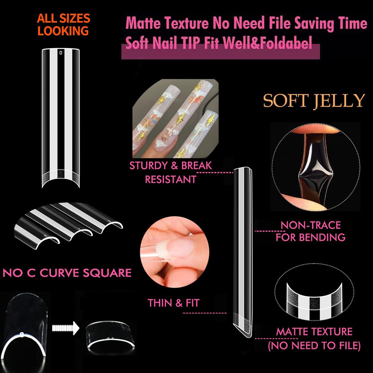 UNA GELLA in-hand application showing easy press-on fit benefit