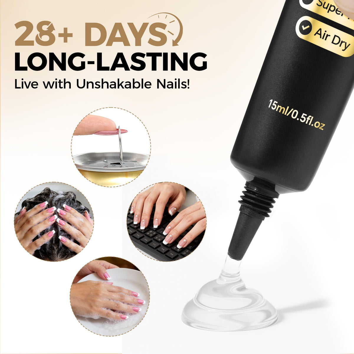 UNA GELLA semi‑solid gel texture demonstrating non‑drip consistency benefit
