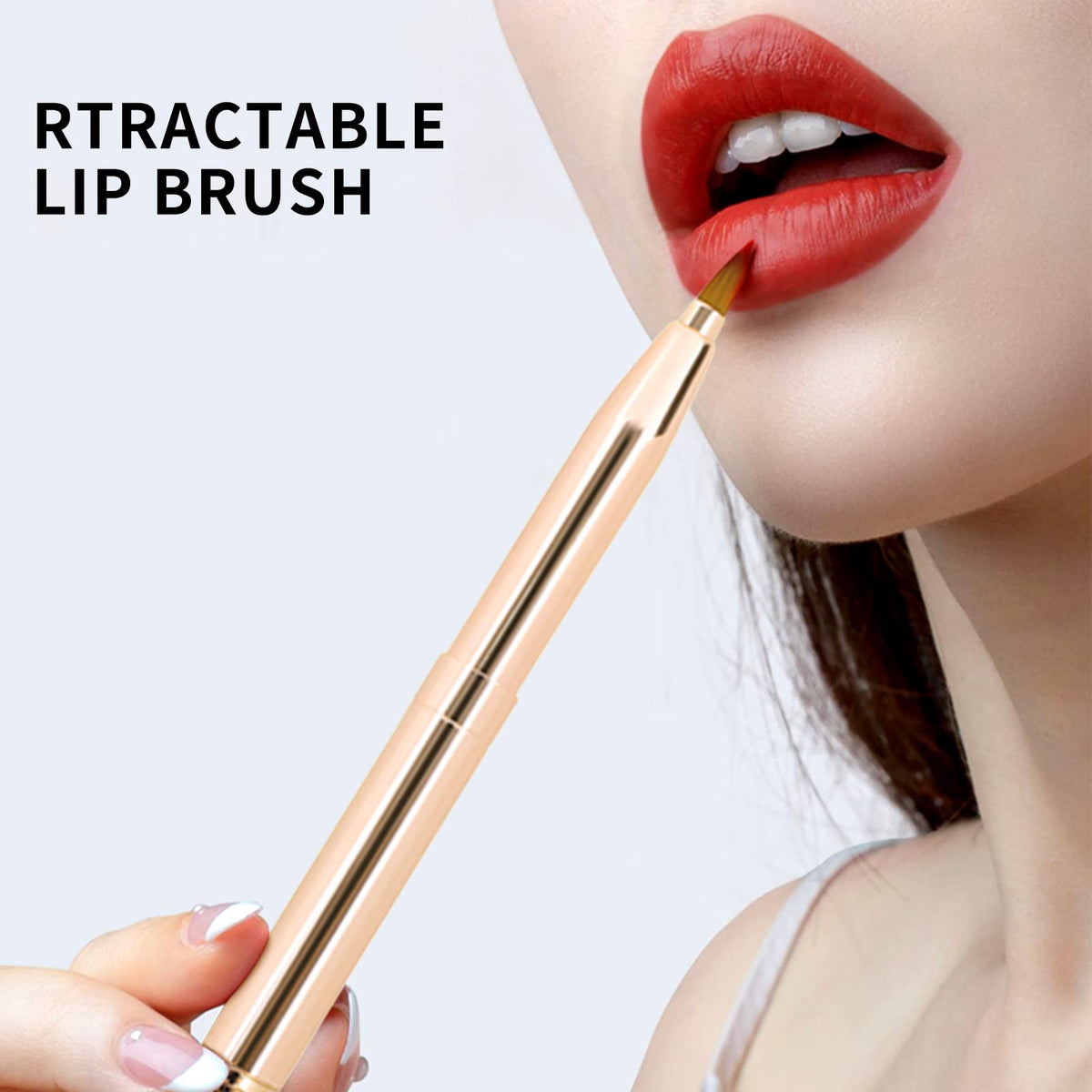 Unaone brushes in a makeup bag showing convenience for on-the-go touch-ups