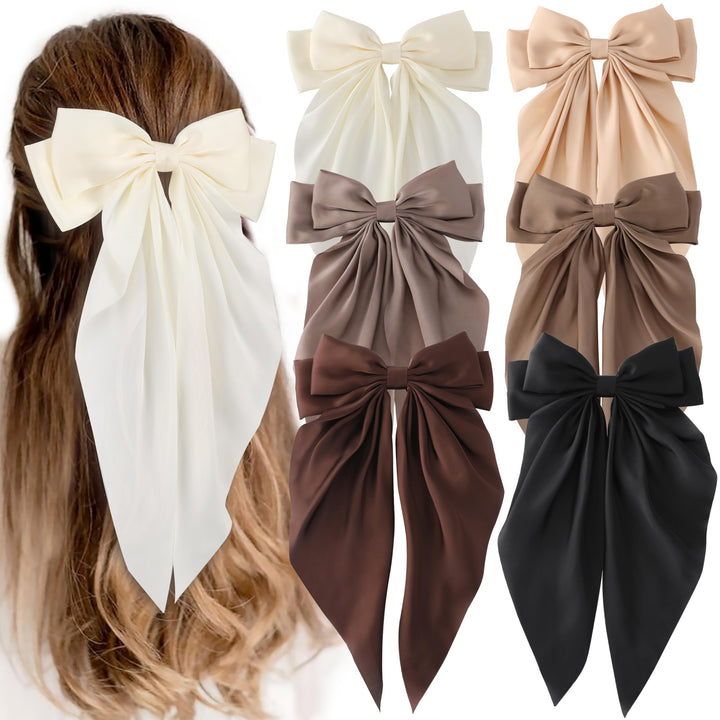 Unbednigt front packaging showing six neutral satin bows and neat arrangement, elegant gift appeal