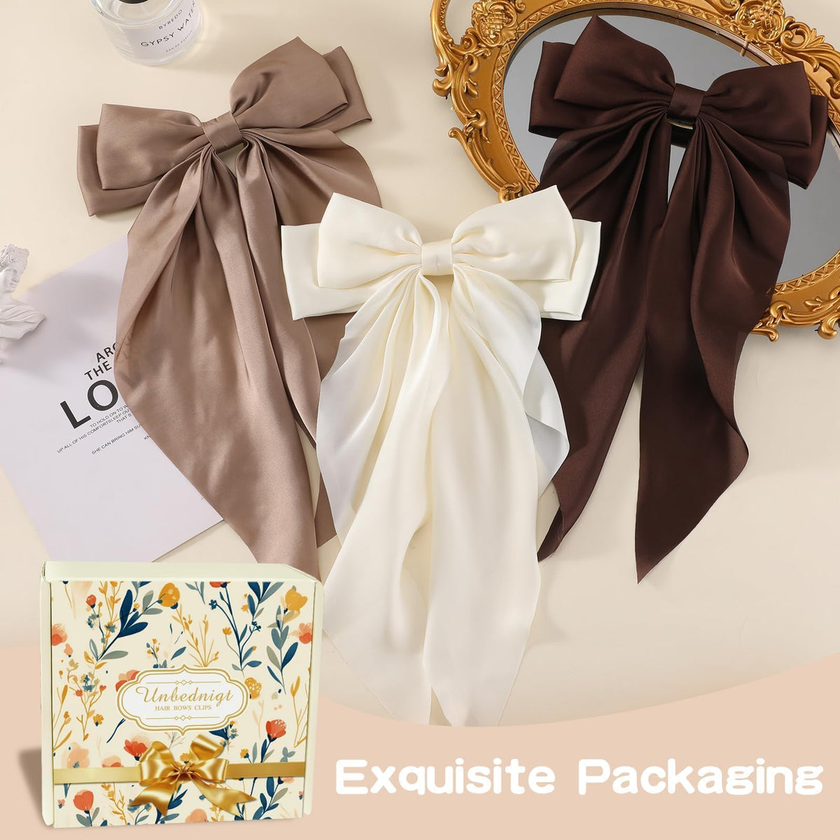 Unbednigt full-length tails spread to show oversized silhouette and dramatic visual effect