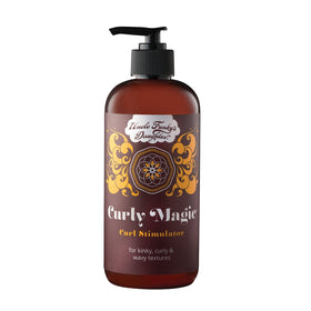 Uncle Funky's Daughter Curly Magic 32 oz front jar showing label and packaging benefit