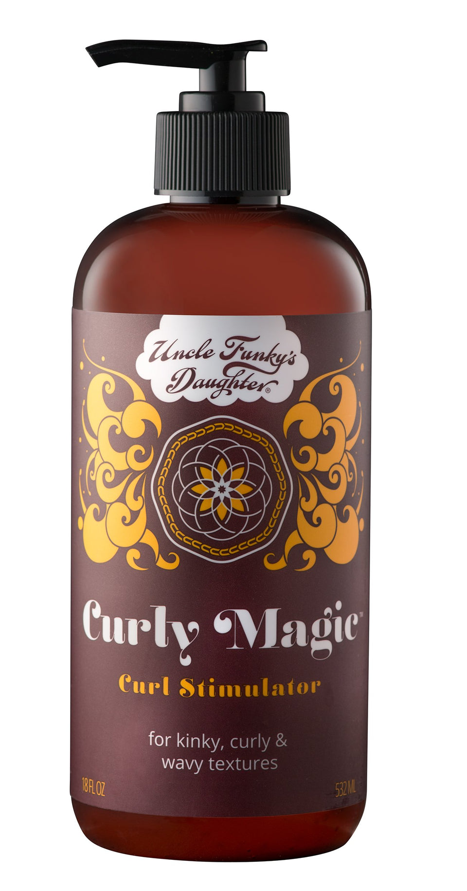 Uncle Funky's Daughter Curly Magic front packaging showing product benefits
