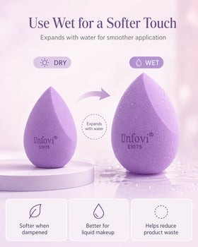 Unfovi in-use application blending foundation for smooth finish benefit