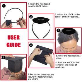 unibouti headband installed inside cap demonstrating invisible fit