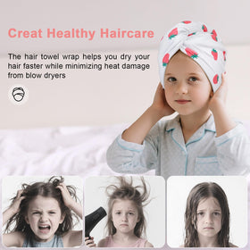 Unicorn Castle towel wrapped on child showing comfortable fit and mobility