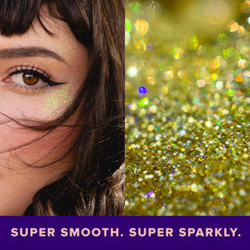 UNICORN SNOT hair streak with gold gel highlighting festival-ready shine