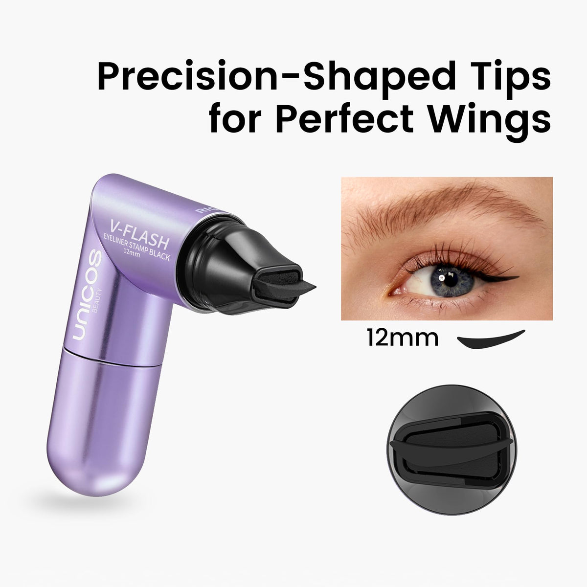 Unicos 90° ergonomic profile highlighting unobstructed application view