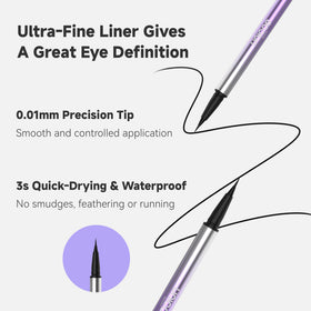 Unicos stamp in use on model for quick natural lower lashes