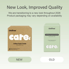 UNIFREE towel moistened in hand demonstrating effective wet-use