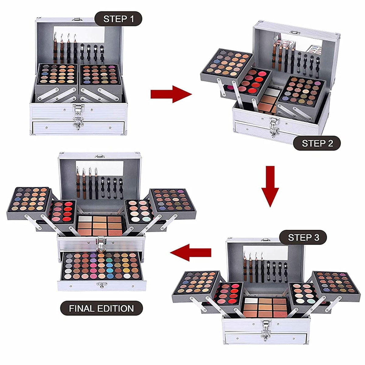 UNIFULL kit on a vanity styled scene demonstrating organized storage and gift appeal