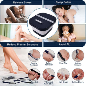 UNIFULL pedicure kit and material box organized for tidy at-home treatments