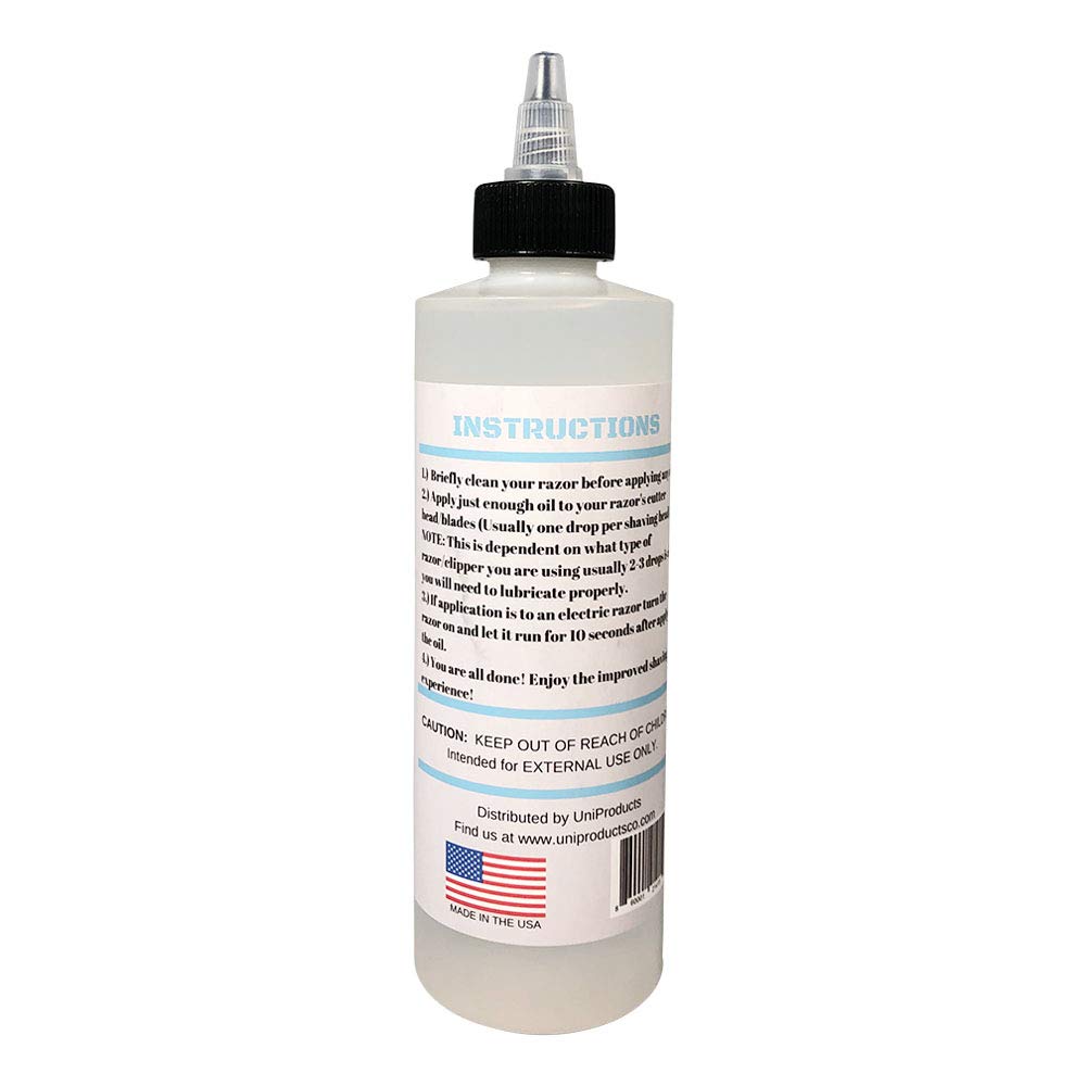 UniKitchen oil applied to clipper blades for smoother cutting and rust protection