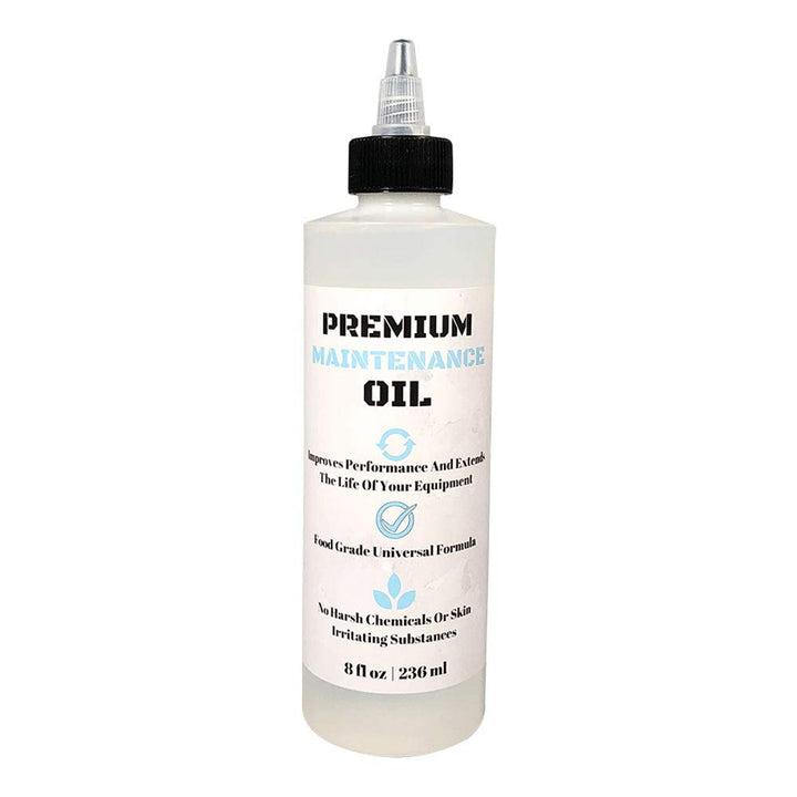UniKitchen 8oz bottle front label showing protective lubricant benefits