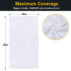 UNIMADE close weave detail of microfiber fibers highlighting fast absorption benefit