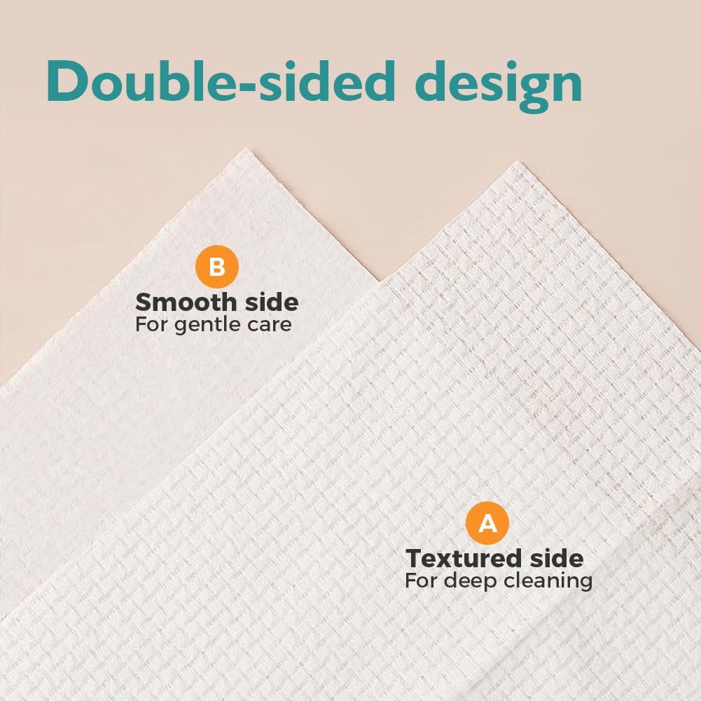UNIMADE single towel unfolded to show size and gentle texture for sensitive skin