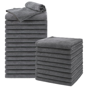 UNIMADE front pack of 24 grey salon towels showing value and quantity