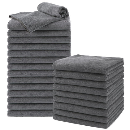 UNIMADE front pack of 24 grey salon towels showing value and quantity