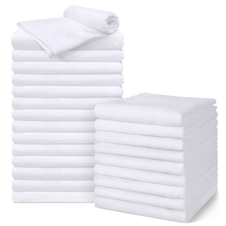 UNIMADE front packaging showing 24 white towels ready for salon use and quick restock