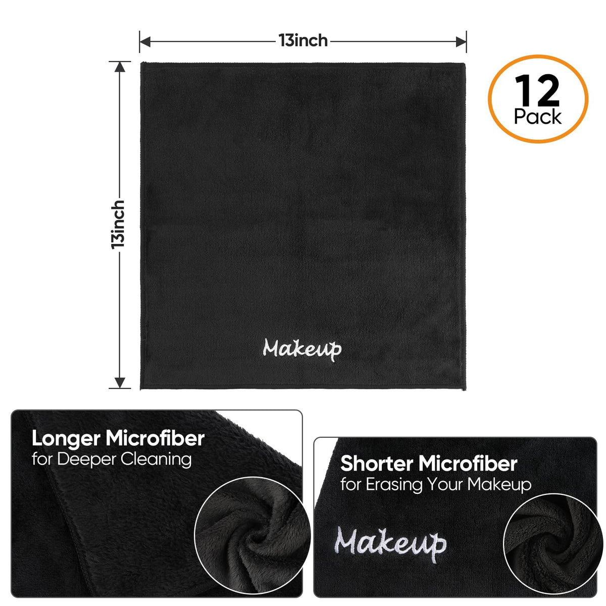 UNIMADE cloth in use removing makeup from face demonstrating gentle, thorough cleansing benefit