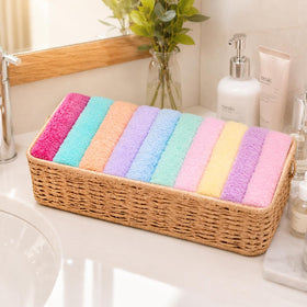 UNIMADE cloths packed in a travel pouch showing portable skincare solution