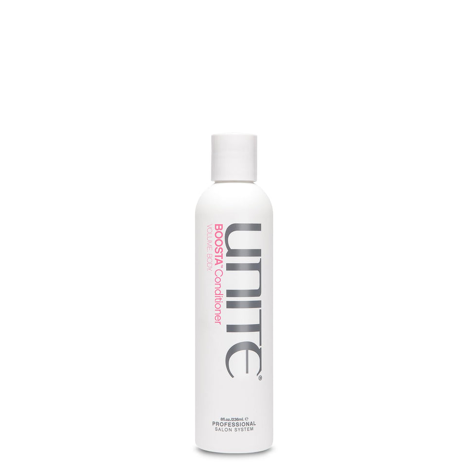 UNITE BOOSTA front bottle showing label and size with salon-quality benefit