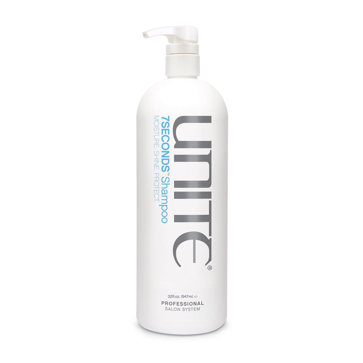 UNITE Hair front bottle showing product and benefit of moisture