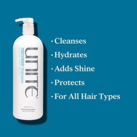 UNITE Hair lather texture close-up demonstrating gentle cleansing