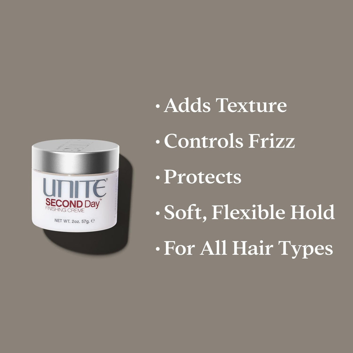 UNITE SECOND Day applied by stylist to hair showing instant lived-in texture