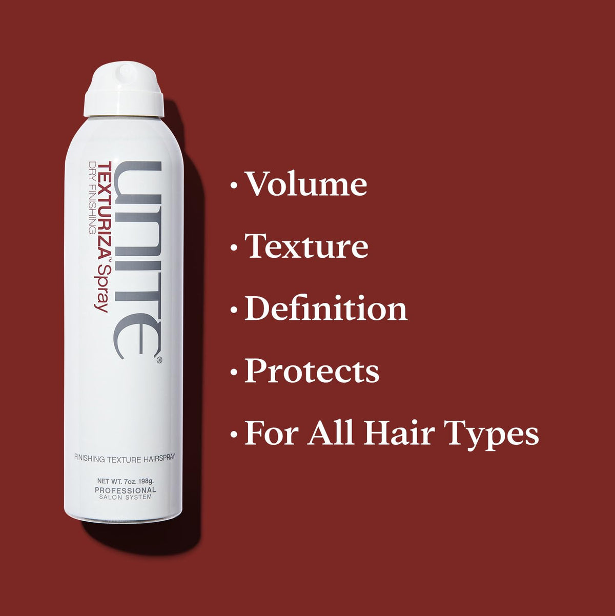 UNITE spray mist closeup demonstrating weightless translucent application