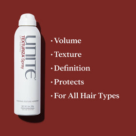 UNITE spray mist closeup demonstrating weightless translucent application