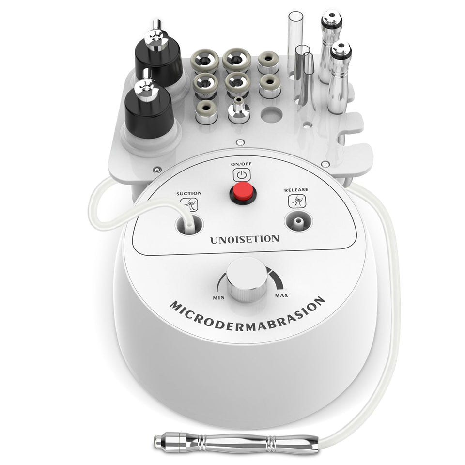 UNOISETION front view showing compact machine and controls for convenient treatments