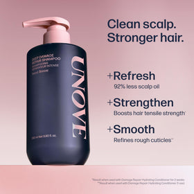 UNOVE creamy lather close-up demonstrating rich foam for gentle cleanse