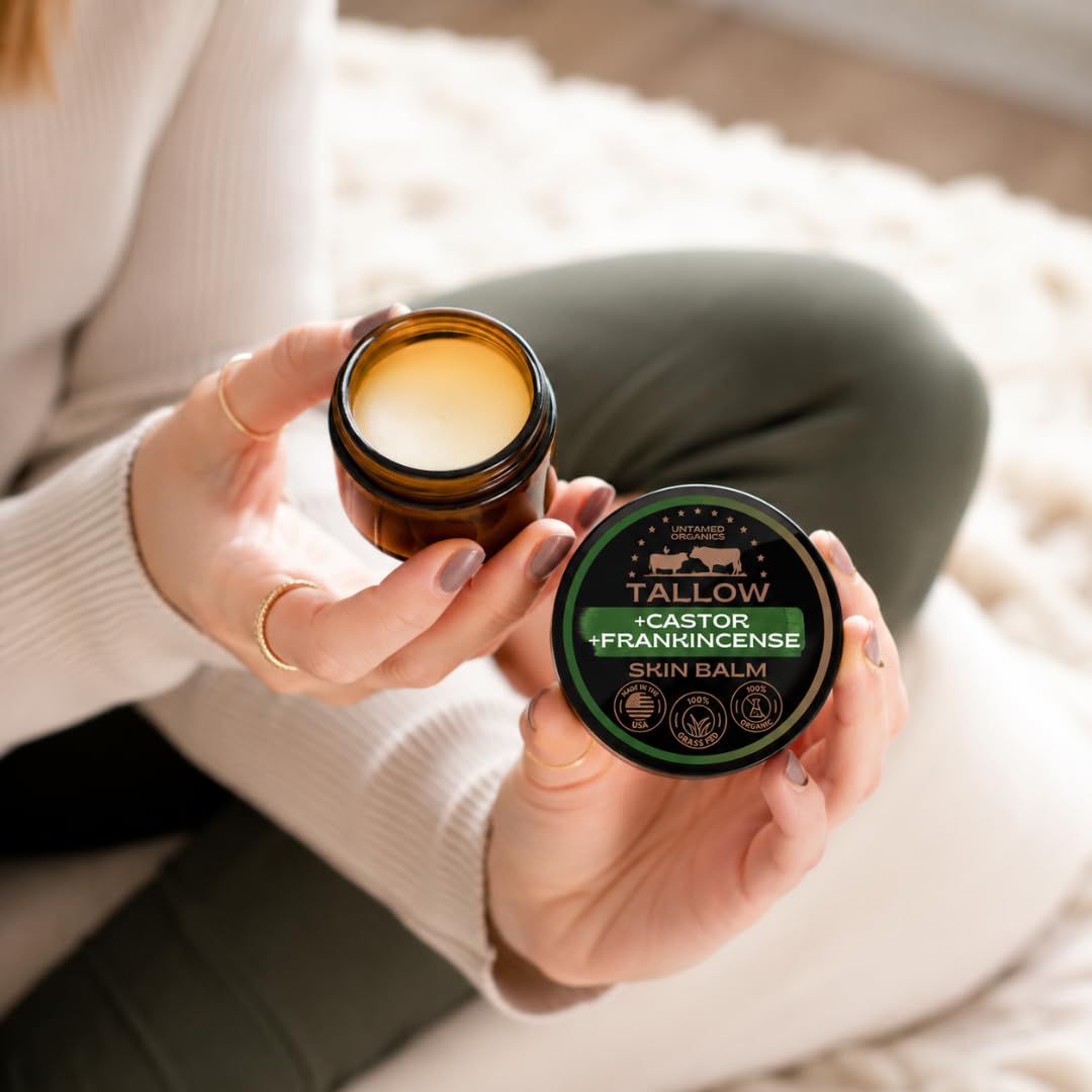 Untamed Organics close-up of beeswax and castor oil blend for barrier support