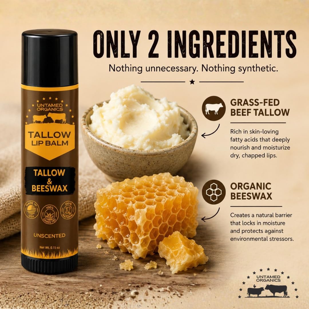 Untamed Organics open tube close-up showing smooth balm texture and easy application