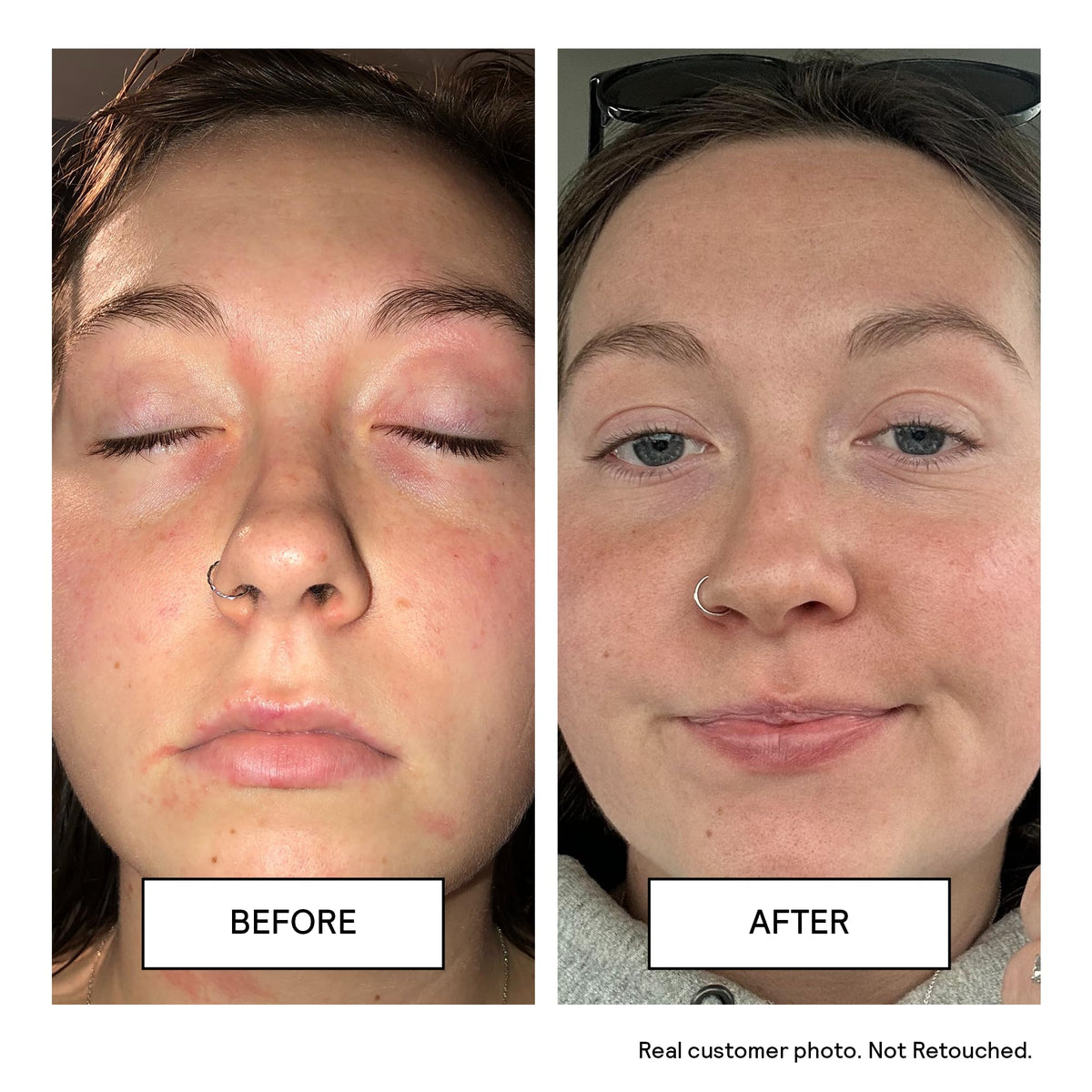 Untoxicated in-use with wet hands showing gentle application and immediate hydration