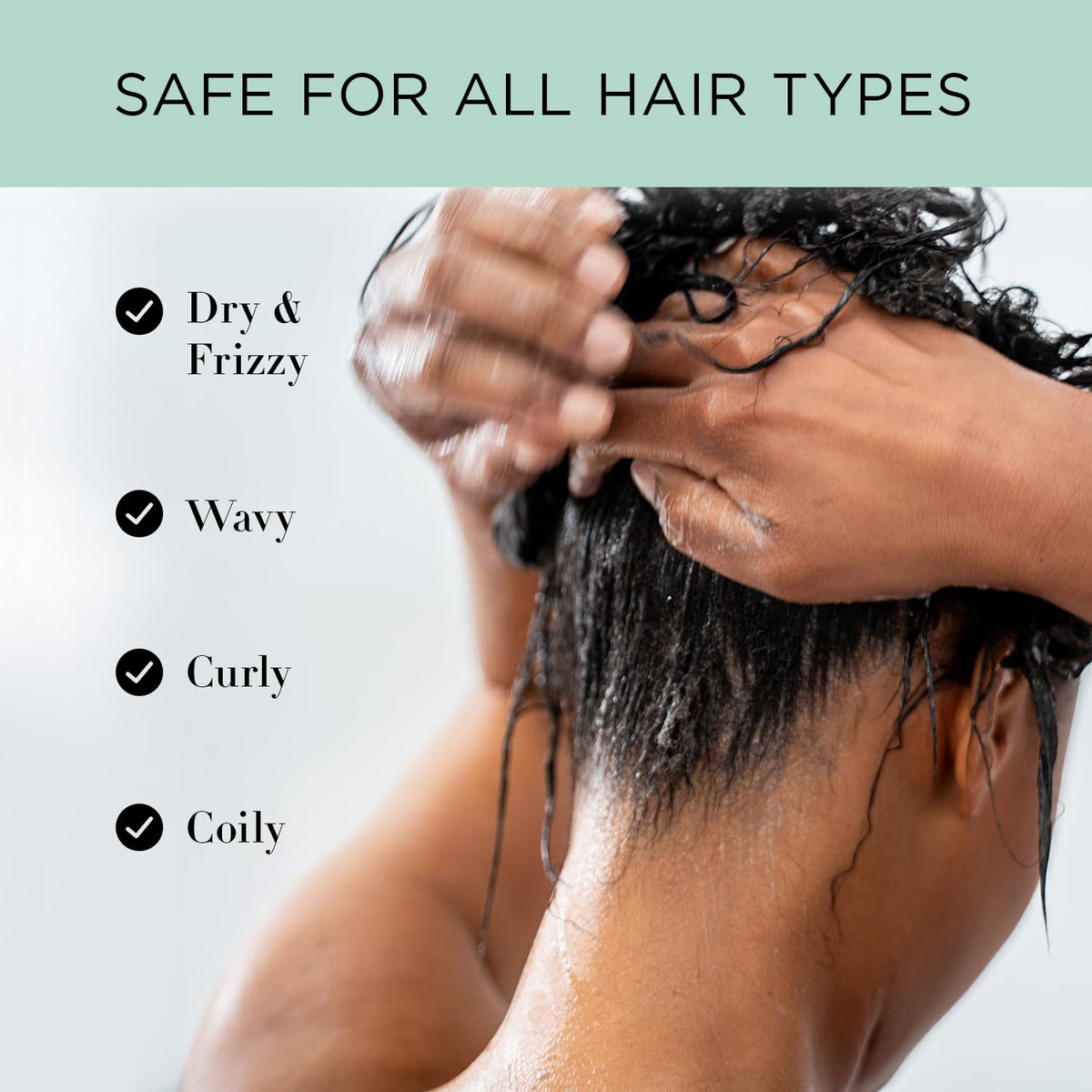 unwash before and after curly hair illustrating improved definition and reduced frizz