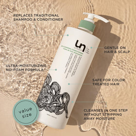 unwash pump and label closeup highlighting product details and clarity