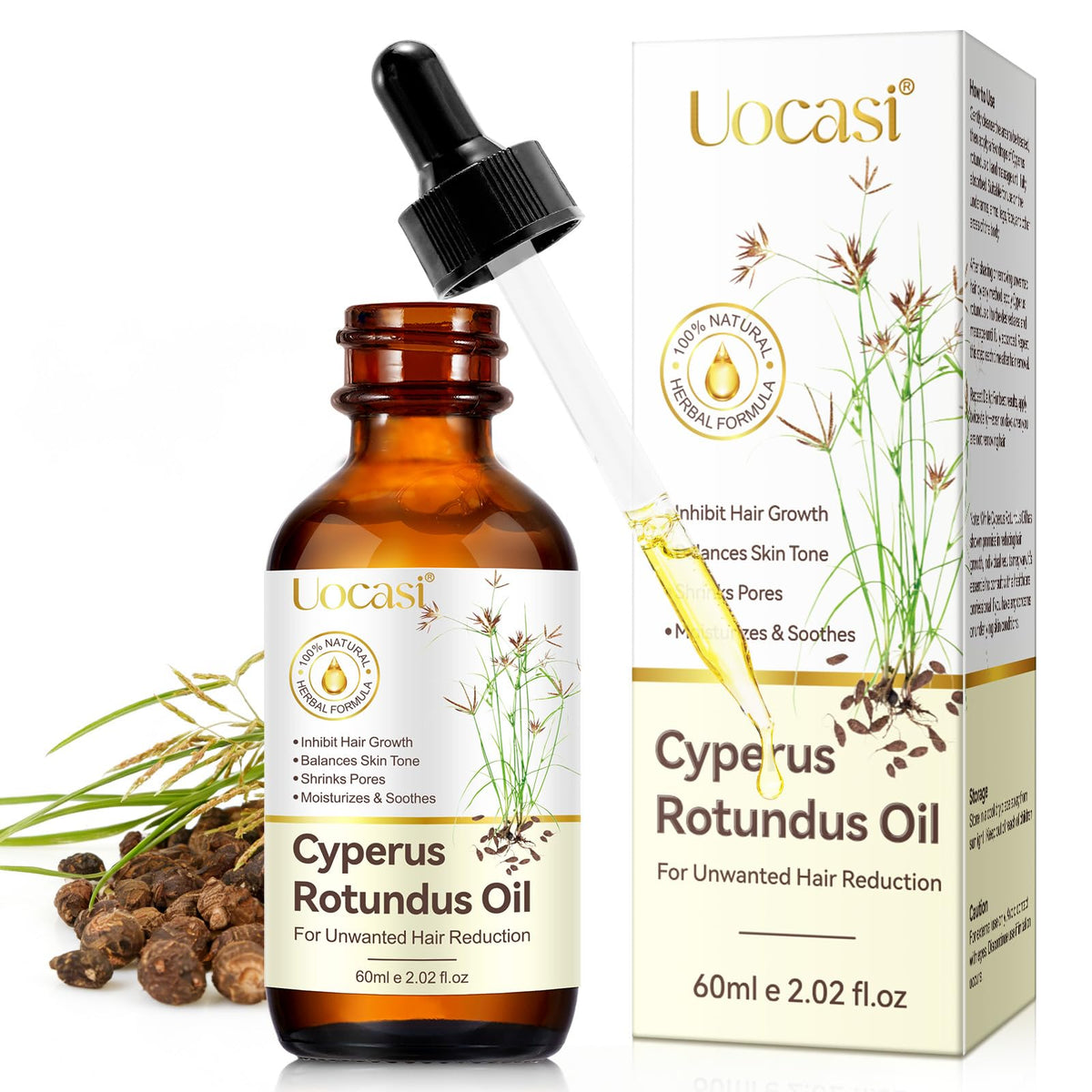 Uocasi front packaging showing bottle and brand for clear identification and trust