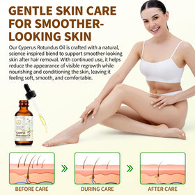 Uocasi lifestyle image in bathroom routine suggesting easy daily post-removal use