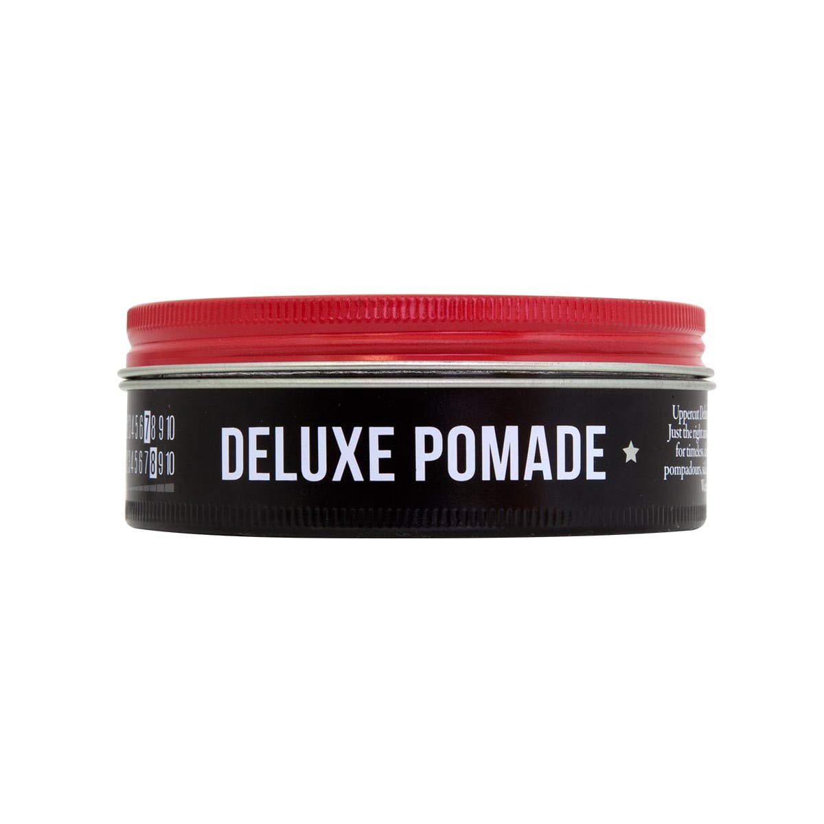UPPERCUT DELUXE pomade on hand illustrating easy warm-and-apply benefit