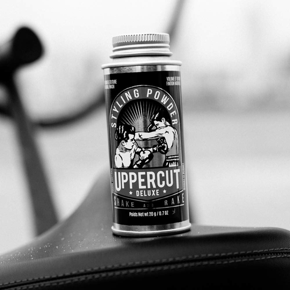 UPPERCUT DELUXE before and after styling showing added lift and texture
