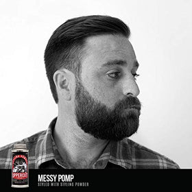 UPPERCUT DELUXE label close-up highlighting product details and usage tips