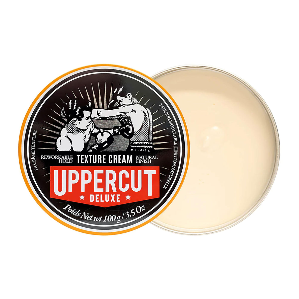 UPPERCUT DELUXE before and after styling showing improved texture and matte finish