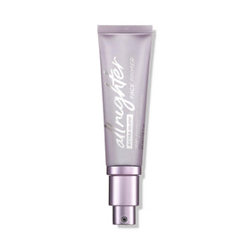 Urban Decay All Nighter Extra Glow front bottle showing packaging and easy-pump benefit