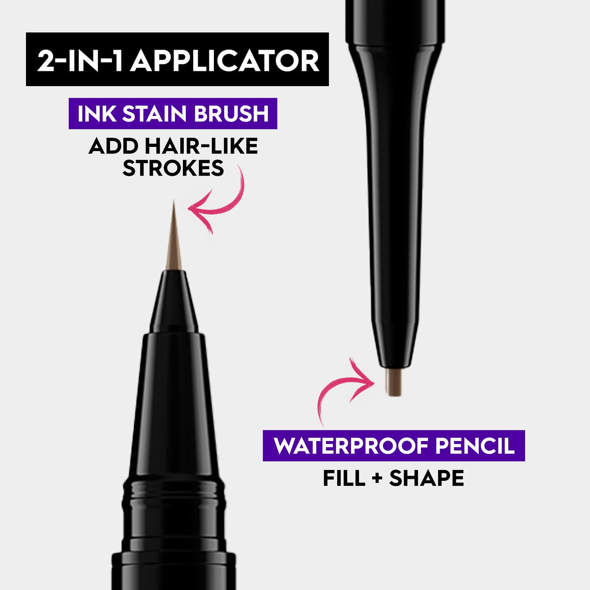 Urban Decay Brow Blade in hand to show size and travel-friendly scale