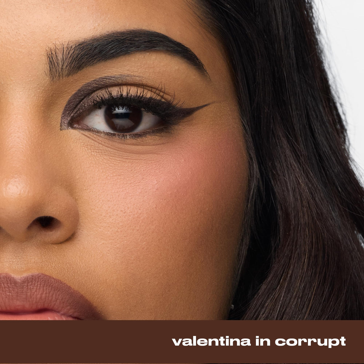 URBAN DECAY Corrupt on model daytime look showing wearable shimmer and definition